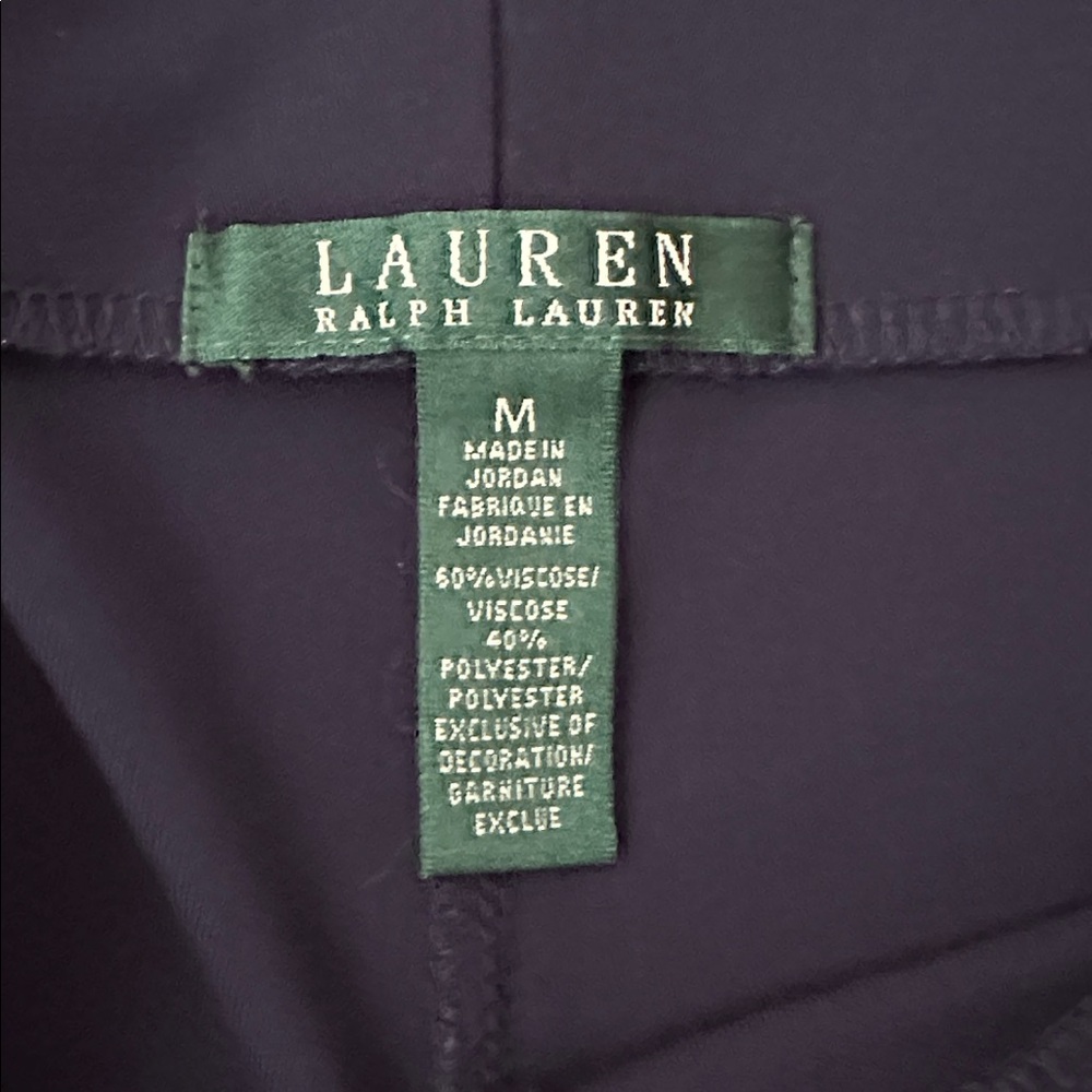 LAUREN Ralph Lauren Navy Wide Leg Pants - Picture 4 of 9